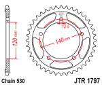 Звезда цепного привода JTR1797.43