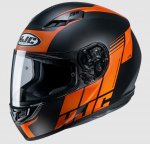 HJC Шлем CS15 MYLO MC7SF черно-оранжевый (размер M)