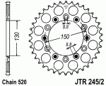 Звезда задняя JTR245/2.50