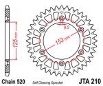 Звезда задняя алюминиевая JTA210.53BLK (цвет черный)