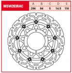 Тормозной диск для мотоциклов Lucas TRW  MSW283RAC