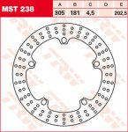 Тормозной диск для мотоциклов Lucas TRW MST238