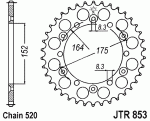 Звезда задняя JTR853.51