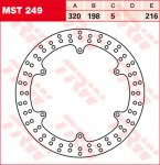 Тормозной диск для мотоциклов Lucas TRW MST249