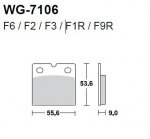 Тормозные колодки WRP WG-7106-F3 (FDB108 / FA018)