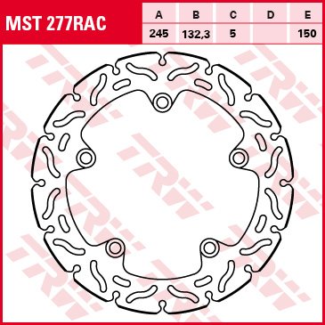 Тормозной диск для мотоциклов Lucas TRW MST277RAC