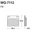 Тормозные колодки WRP WG-7112-F6 (FDB151 / FA036)