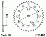 Звезда задняя JTR460.42