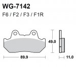 Тормозные колодки WRP WG-7142-F3 (FDB244 / FA069)