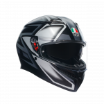 AGV Шлем K-3 E2206 COMPOUND MATT BLACK/GREY