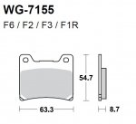 Тормозные колодки WRP WG-7155-F3 (FDB337 / FA088)