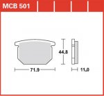 Тормозные колодки Lucas TRW – MCB501