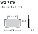 Тормозные колодки WRP WG-7170-F3 (FDB386 / FA104)