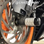 Crazy Iron 900615 Пеги в ось переднего колеса KTM DUKE/RC125/200/250/390