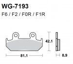 Тормозные колодки WRP WG-7193-F6 (FDB462 / FDB2113)