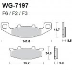 Тормозные колодки WRP WG-7197-F6 (FDB481 / FA129)