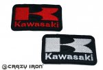 Crazy Iron Шеврон с логотипом KAWASAKI белый