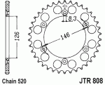 Звезда задняя JTR808.39