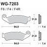 Тормозные колодки WRP WG-7203-F6 (FDB495 / FA125)