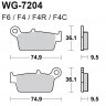 Тормозные колодки WRP WG-7204-F4 (FDB539 / FA131)