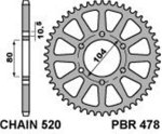 Звезда задняя PBR 478 44 зуб. алюминий усиленная С520 (JTR 478.44)