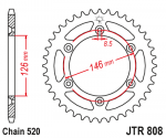 Звезда цепного привода JTR808.48SC