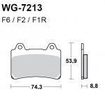 Тормозные колодки WRP WG-7213-F6 (FDB662 / FA123)