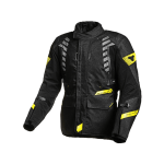 Macna Куртка женская ULTIMAX ткань черная с желтыми полосками