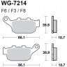 Тормозные колодки WRP WG-7214-F3 (FDB531 / FA140)