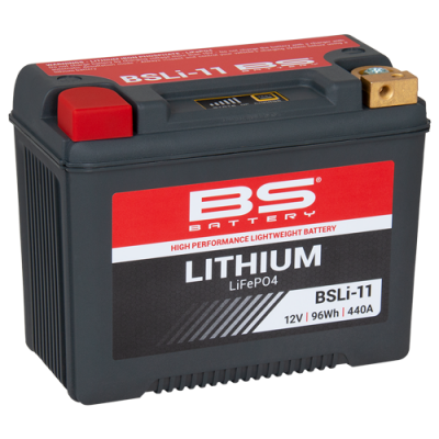BS-Battery 360111 BSLI-11 Аккумулятор BS-Lithium 12В 8 Ач, 96 Wh, 440A 165x86x130, прямая ( +/- )