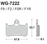 Тормозные колодки WRP WG-7222-F0R (FDB533 / FA187)