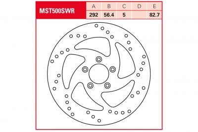 Тормозной диск Lucas TRW MST500SWR для мотоциклов