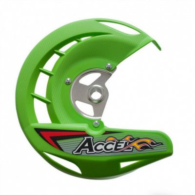 Accel Защита переднего диска в сборе Kawasaki KX125/250 06-08 KXF250 06-20 450 06-18 KLX 08-19 зеленый
