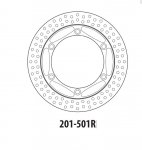 Тормозной диск задний GOLDfren 201-501R