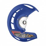 Accel Защита переднего диска в сборе Yamaha YZ 125/250 02-20 WR250 03-19 WR450 03-18 d-20 синий