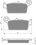 Тормозные колодки для мотоциклов GOLDfren 003 K5