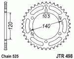 Звезда задняя JTR498.46