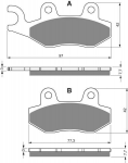 Тормозные колодки для мотоциклов GOLDfren 002 S33