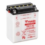 Аккумулятор YUASA YB14-A2 с электролитом