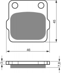 Тормозные колодки для мотоциклов GOLDfren 007 S33