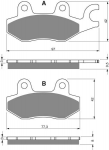 Тормозные колодки для мотоциклов GOLDfren 088 S33