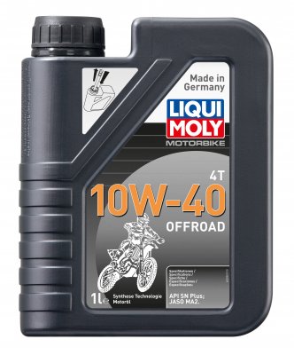 Моторное масло Liqui Moly Motorbike 4T 10W-40 Offroad (HC-синтетическое) 1л
