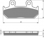 Тормозные колодки для мотоциклов GOLDfren 025 S3