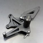 Crazy Iron Комплект подножек STUNT Kawasaki ZX-6R, ZX-6RR 05-06, черный