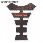 CRAZY IRON Наклейка на бак HONDA, карбон #1