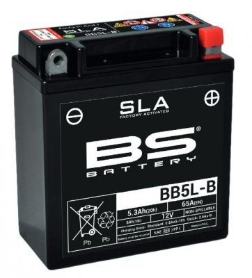 BS-Battery BB5L-B (FA) Аккумулятор для YAMAHA Aerox, Neo 4T, YN50F, CRYPTON, YB125E.  YB5L-B