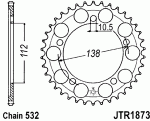 Звезда задняя JTR1873.48