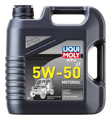 Моторное масло Liqui Moly ATV 4T Motoroil  5W-50 (НС-синтетическое) для квадроциклов 4л
