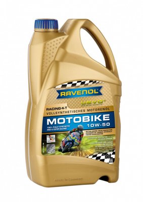Моторное масло Ravenol Racing 4-T Motobike SAE 10W-50  (4л)